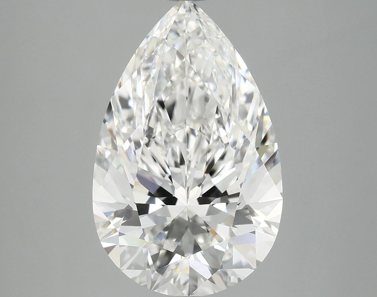 5.05 Carat Pear Shaped Ideal Cut VVS2 IGI Certified Lab Grown Diamond