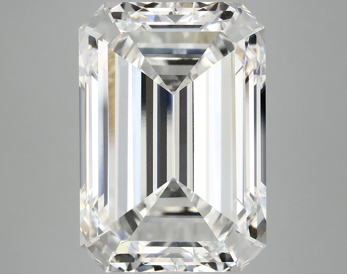 12.49 Carat Emerald Shaped Ideal Cut VVS2 IGI Certified Lab Grown Diamond