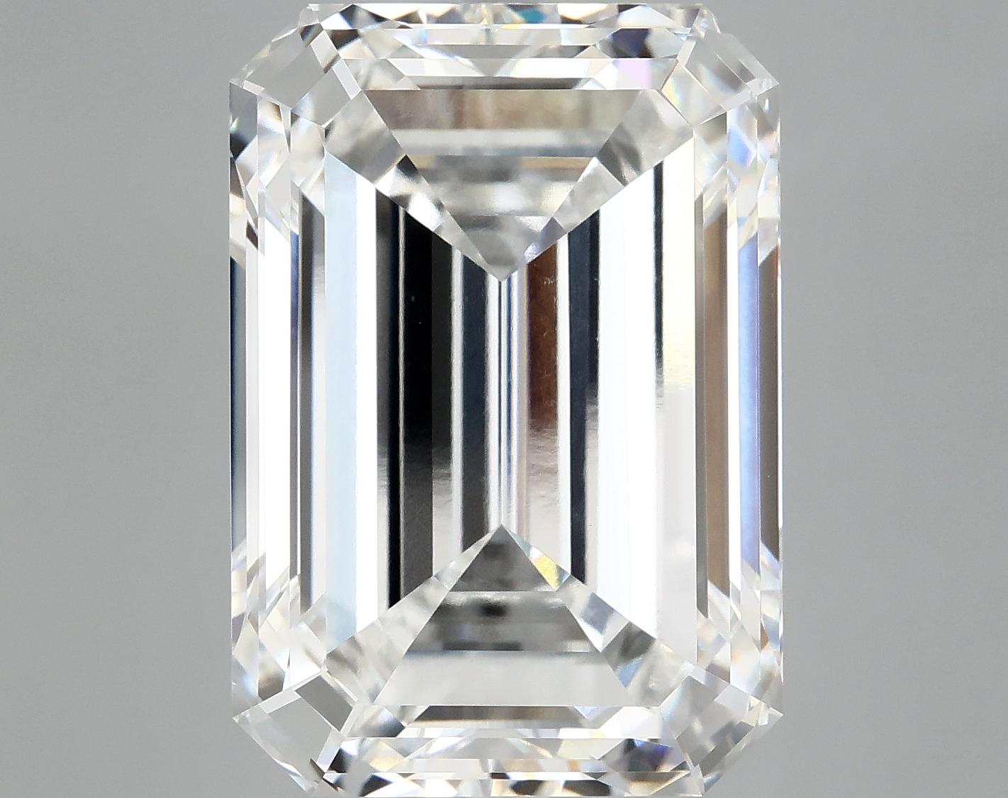 14.75 Carat Emerald Shaped Ideal Cut VVS2 IGI Certified Lab Grown Diamond