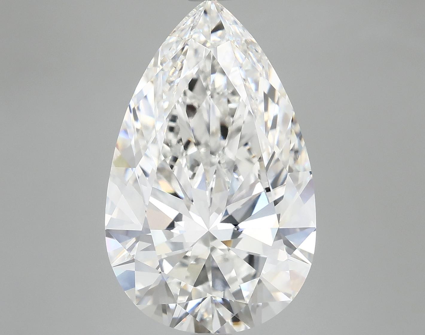 6.82 Carat Pear Shaped Ideal Cut VVS2 IGI Certified Lab Grown Diamond