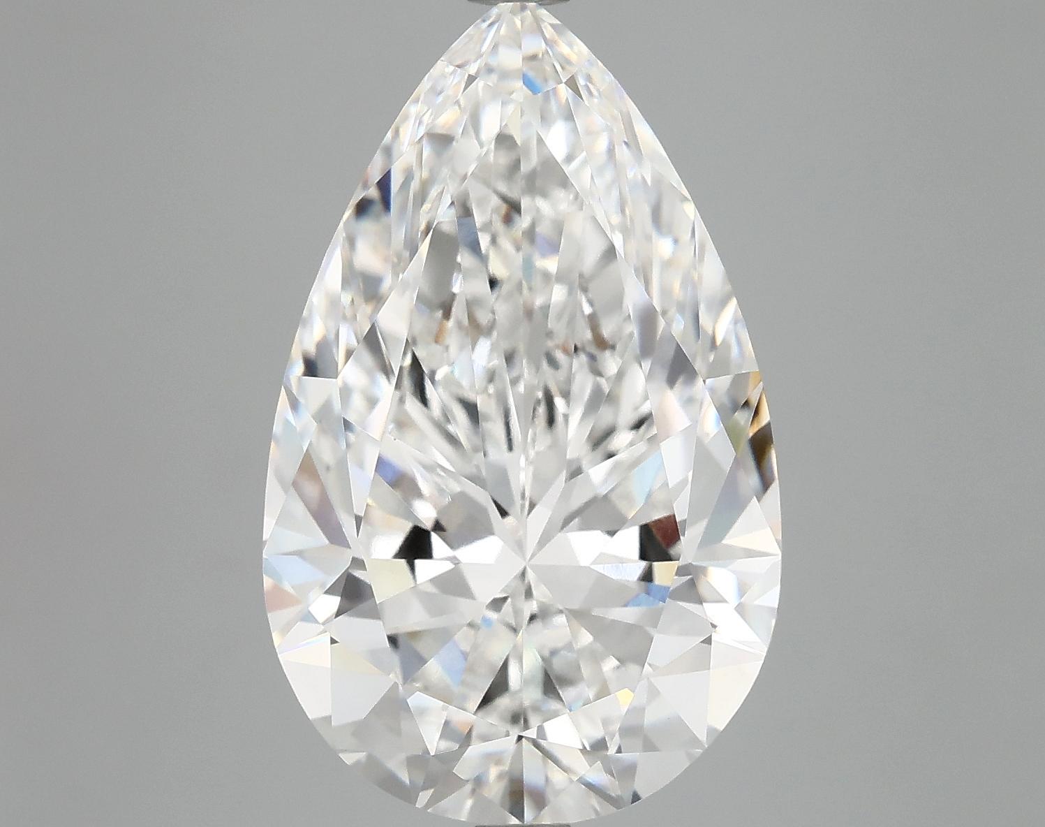 7.67 Carat Pear Shaped Ideal Cut VVS2 IGI Certified Lab Grown Diamond