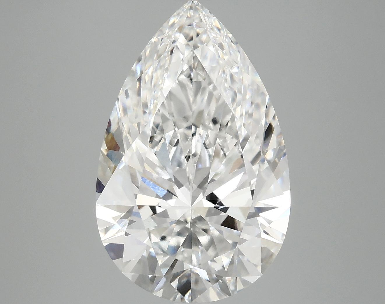 5.17 Carat Pear Shaped Ideal Cut VVS2 IGI Certified Lab Grown Diamond