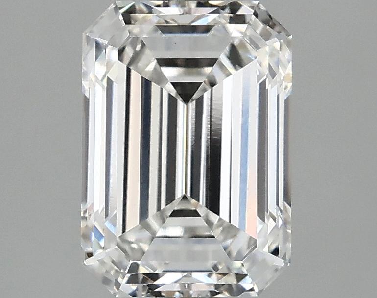 2.46 Carat Emerald Shaped Ideal Cut VVS2 IGI Certified Lab Grown Diamond