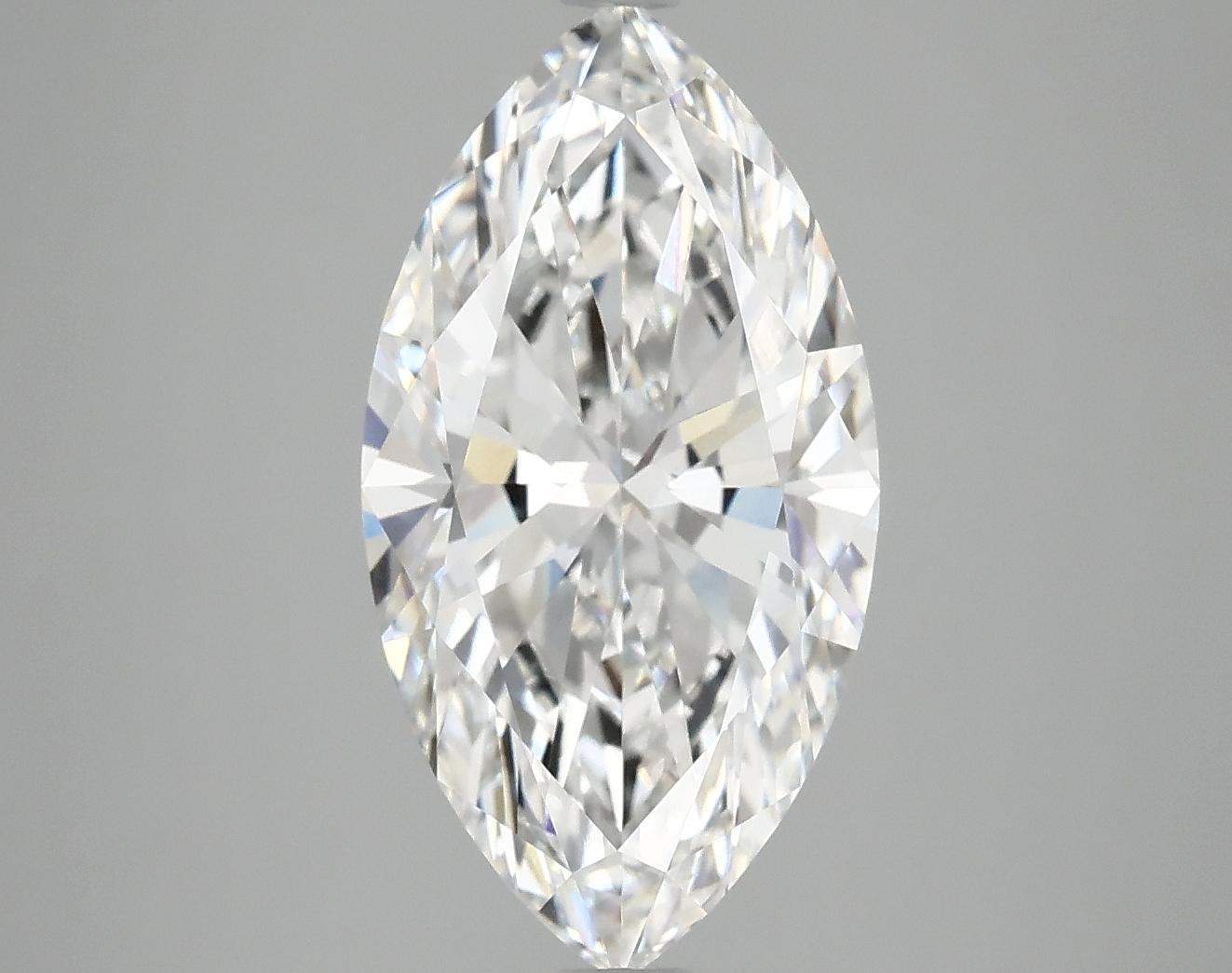 3.97 Carat Marquise Shaped Excellent Cut VVS2 IGI Certified Lab Grown Diamond