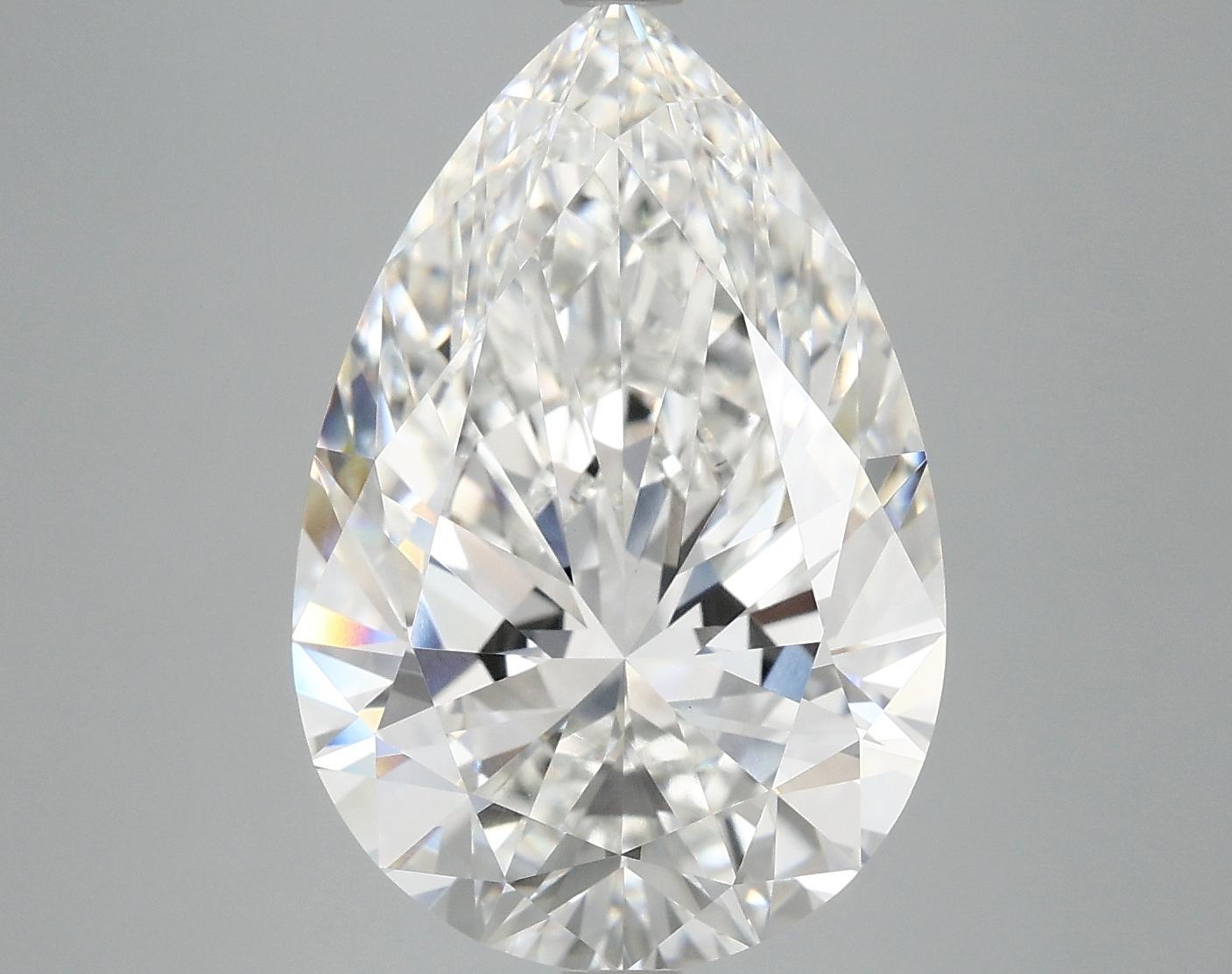 7.04 Carat Pear Shaped Excellent Cut VVS2 IGI Certified Lab Grown Diamond
