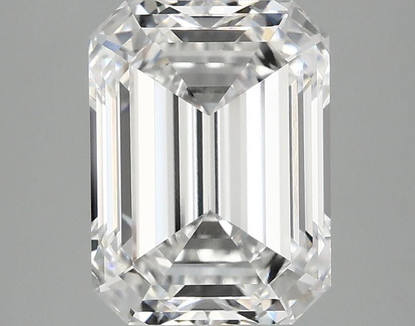 3.09 Carat Emerald Shaped Excellent Cut VVS2 IGI Certified Lab Grown Diamond