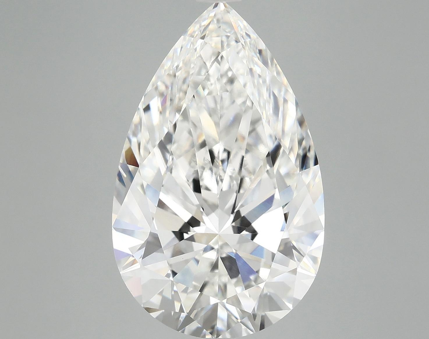 7.13 Carat Pear Shaped Ideal Cut VVS2 IGI Certified Lab Grown Diamond