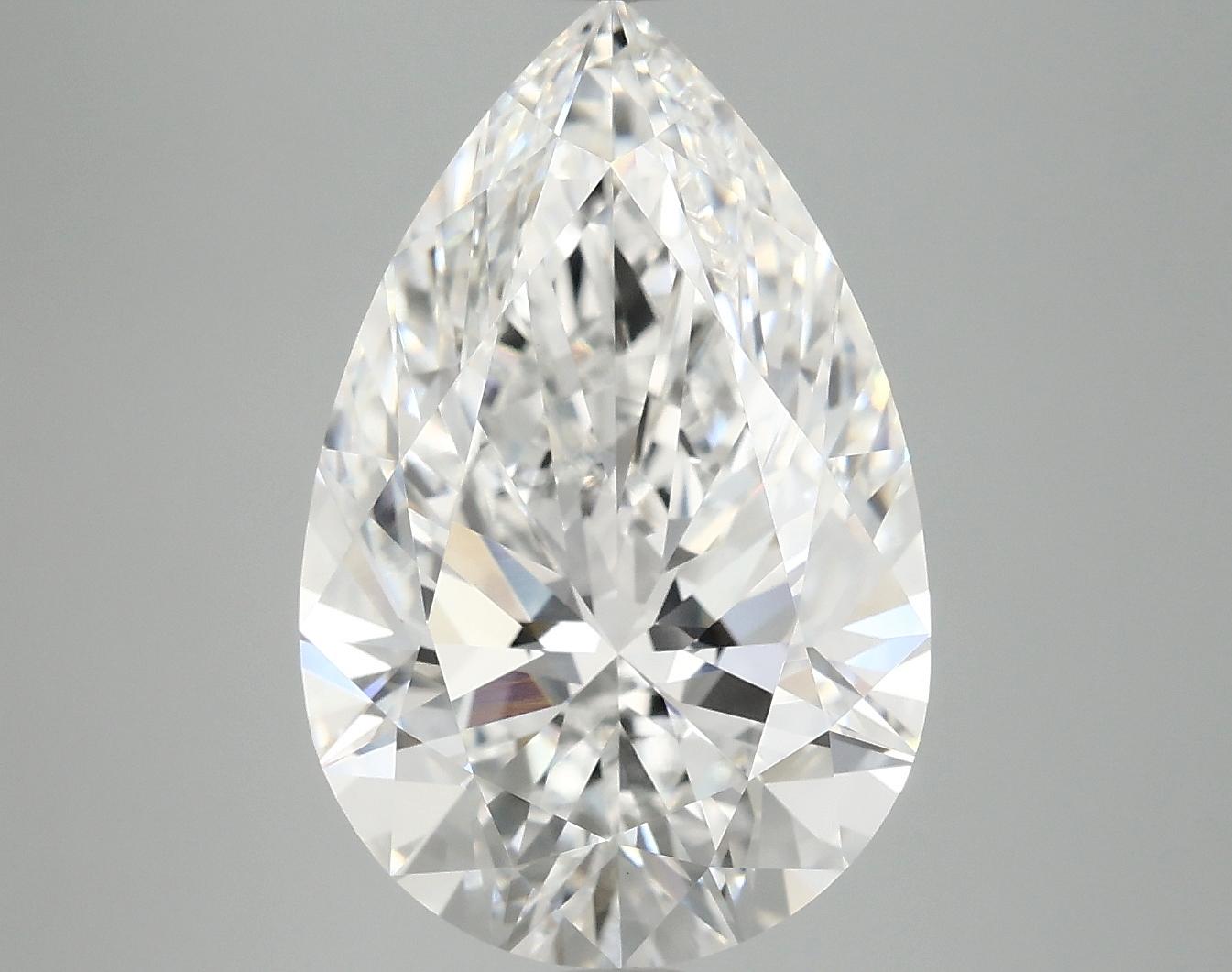 6.19 Carat Pear Shaped Ideal Cut VVS2 IGI Certified Lab Grown Diamond
