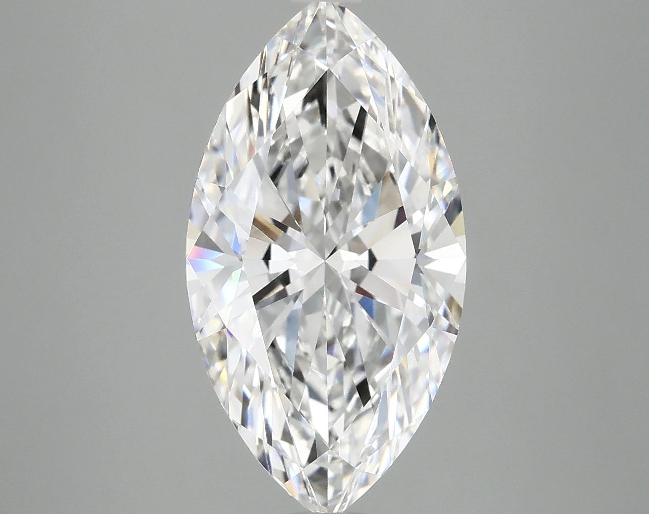 3.81 Carat Marquise Shaped Excellent Cut VVS2 IGI Certified Lab Grown Diamond