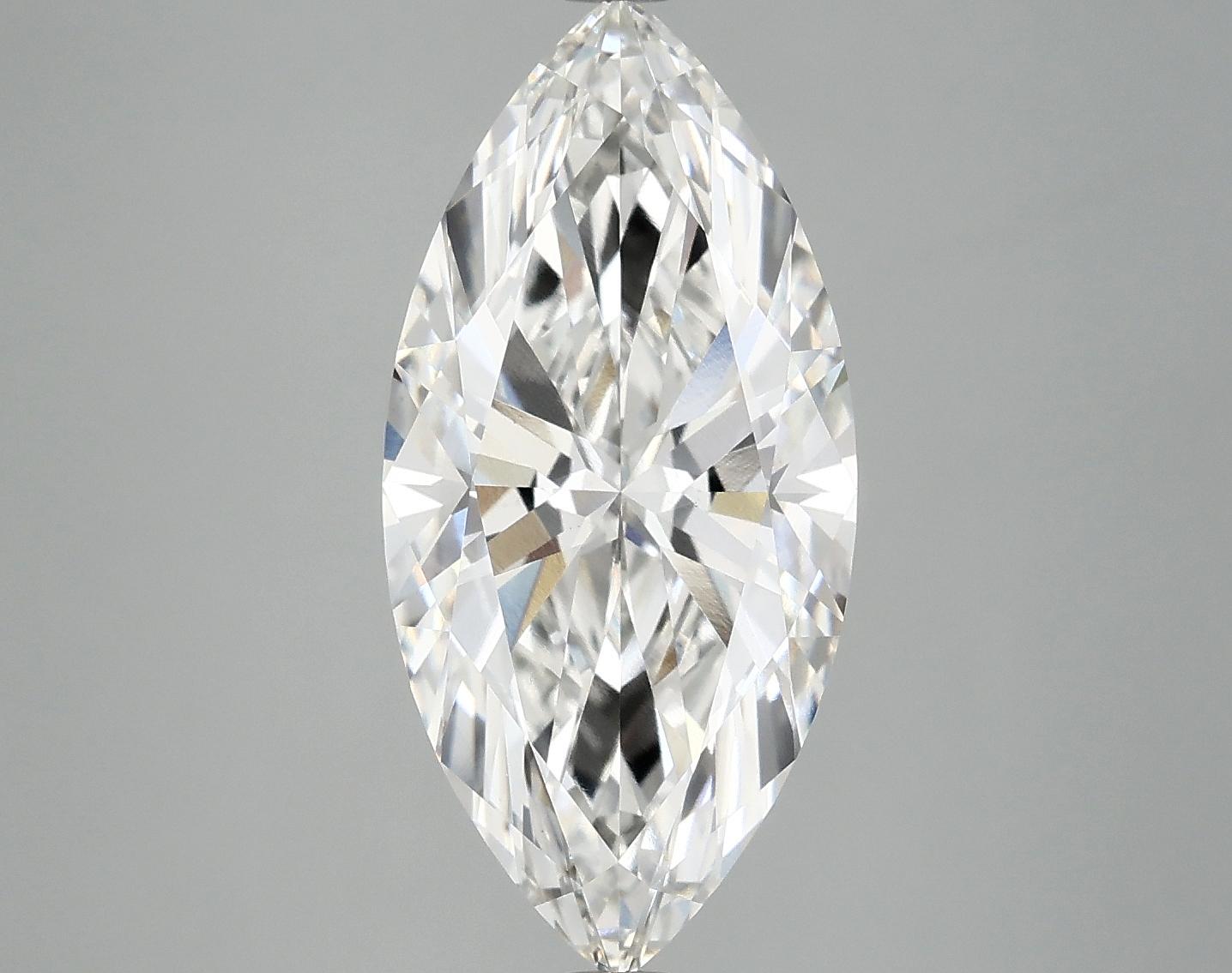 4.06 Carat Marquise Shaped Excellent Cut VVS2 IGI Certified Lab Grown Diamond