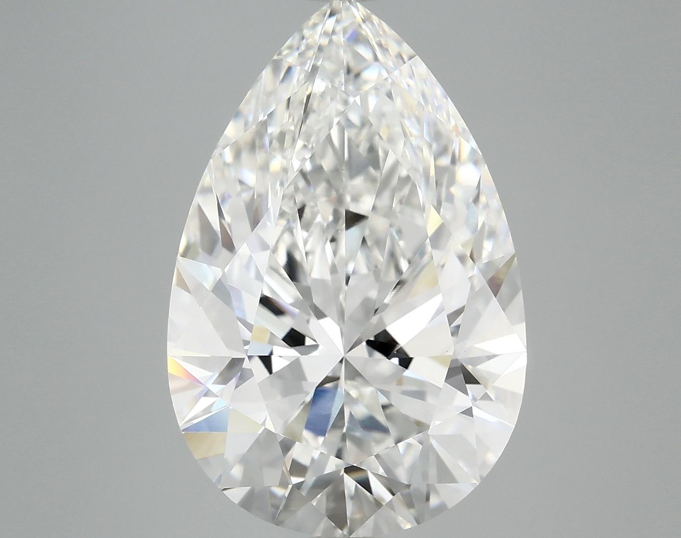7.14 Carat Pear Shaped Excellent Cut VVS2 IGI Certified Lab Grown Diamond