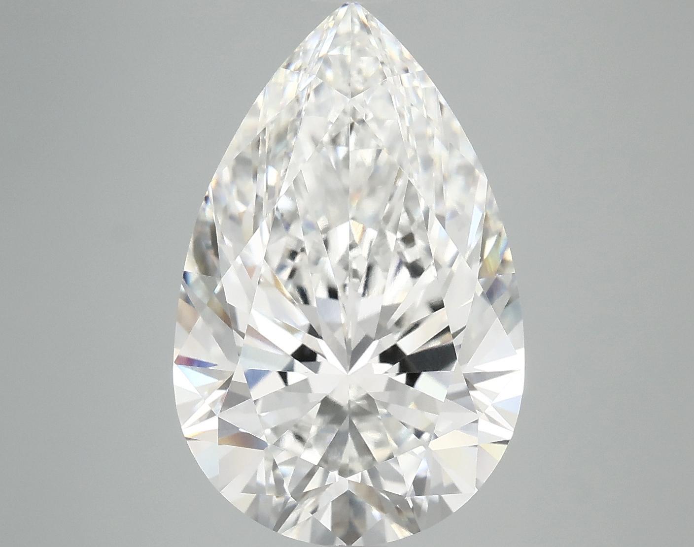 6.71 Carat Pear Shaped Ideal Cut VVS2 IGI Certified Lab Grown Diamond