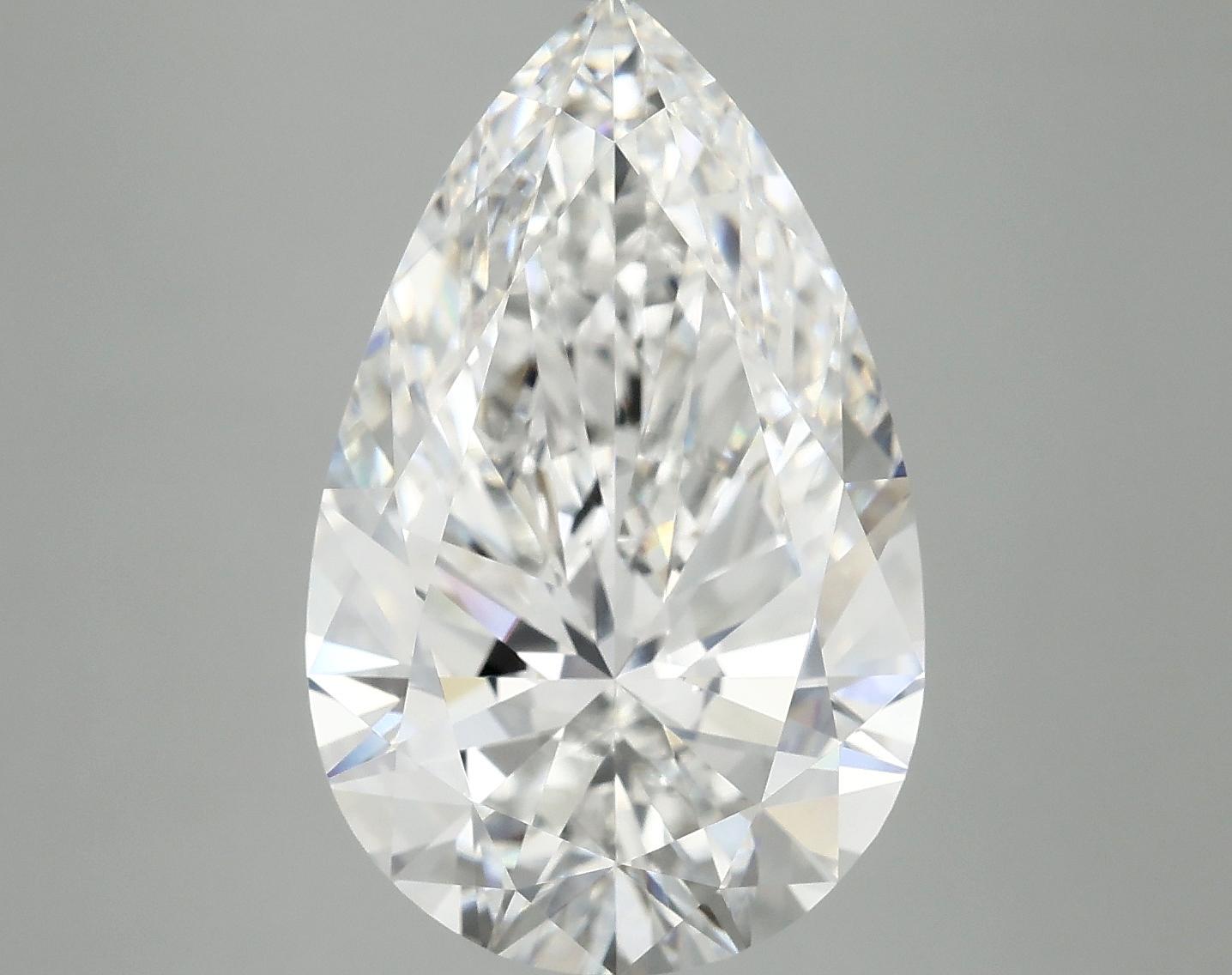 7.01 Carat Pear Shaped Ideal Cut VVS2 IGI Certified Lab Grown Diamond