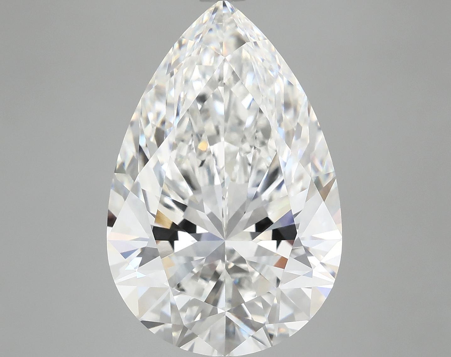 7.18 Carat Pear Shaped Excellent Cut VVS2 IGI Certified Lab Grown Diamond