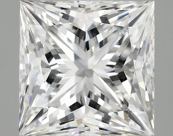 2.07 Carat Princess Shaped Ideal Cut VVS2 IGI Certified Lab Grown Diamond