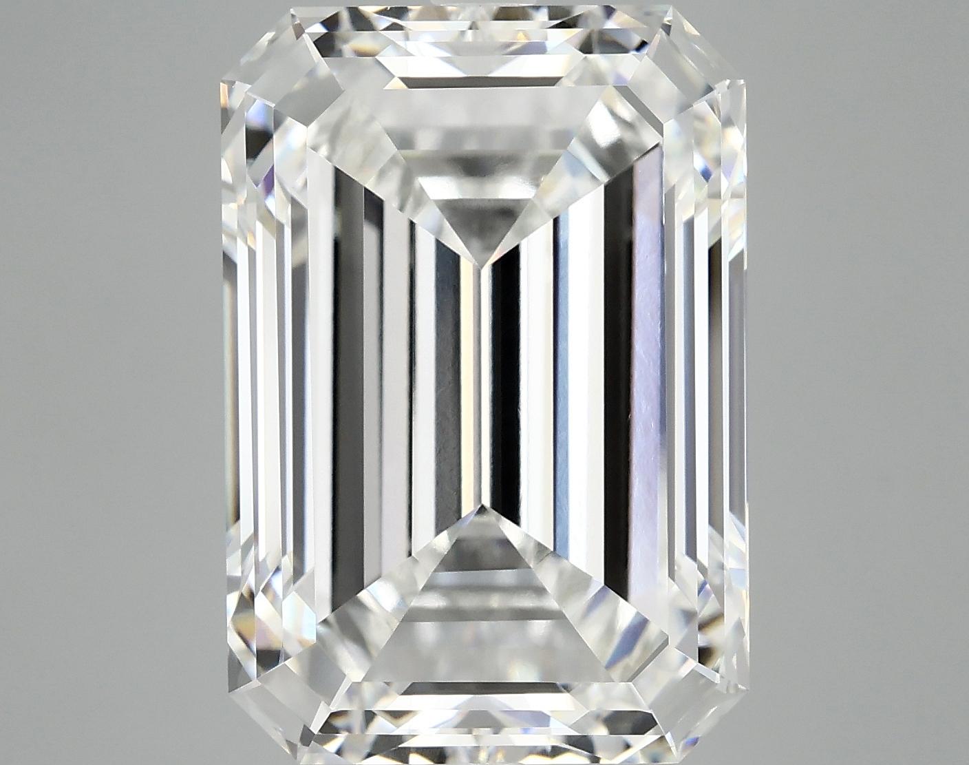 12.12 Carat Emerald Shaped Ideal Cut VVS2 IGI Certified Lab Grown Diamond