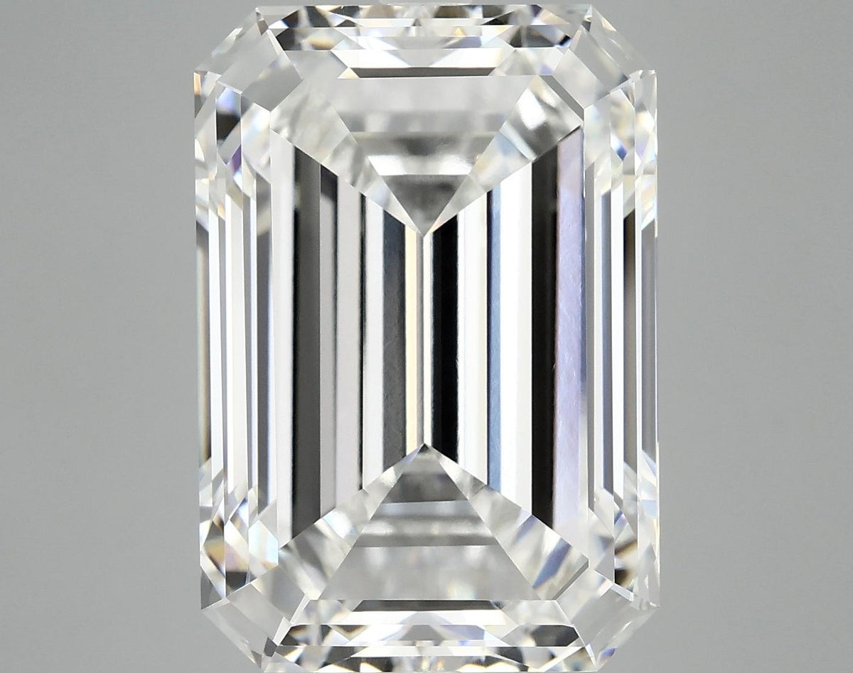12.12 Carat Emerald Shaped Ideal Cut VVS2 IGI Certified Lab Grown Diamond