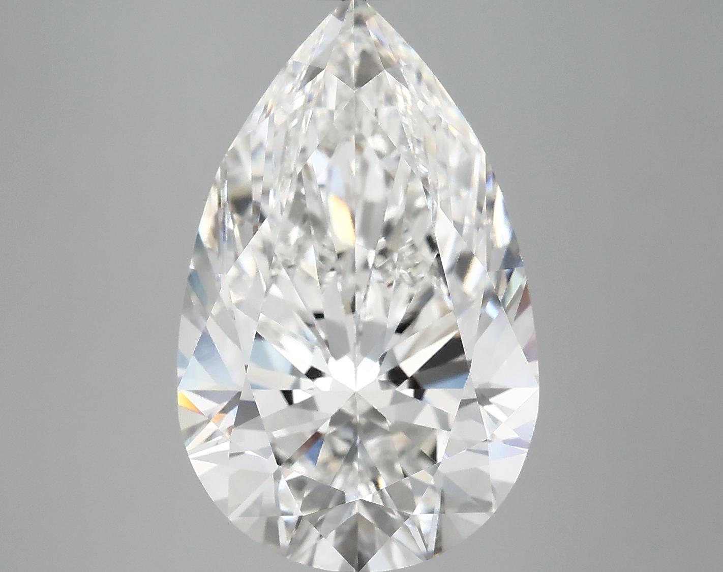7.19 Carat Pear Shaped Ideal Cut VVS2 IGI Certified Lab Grown Diamond