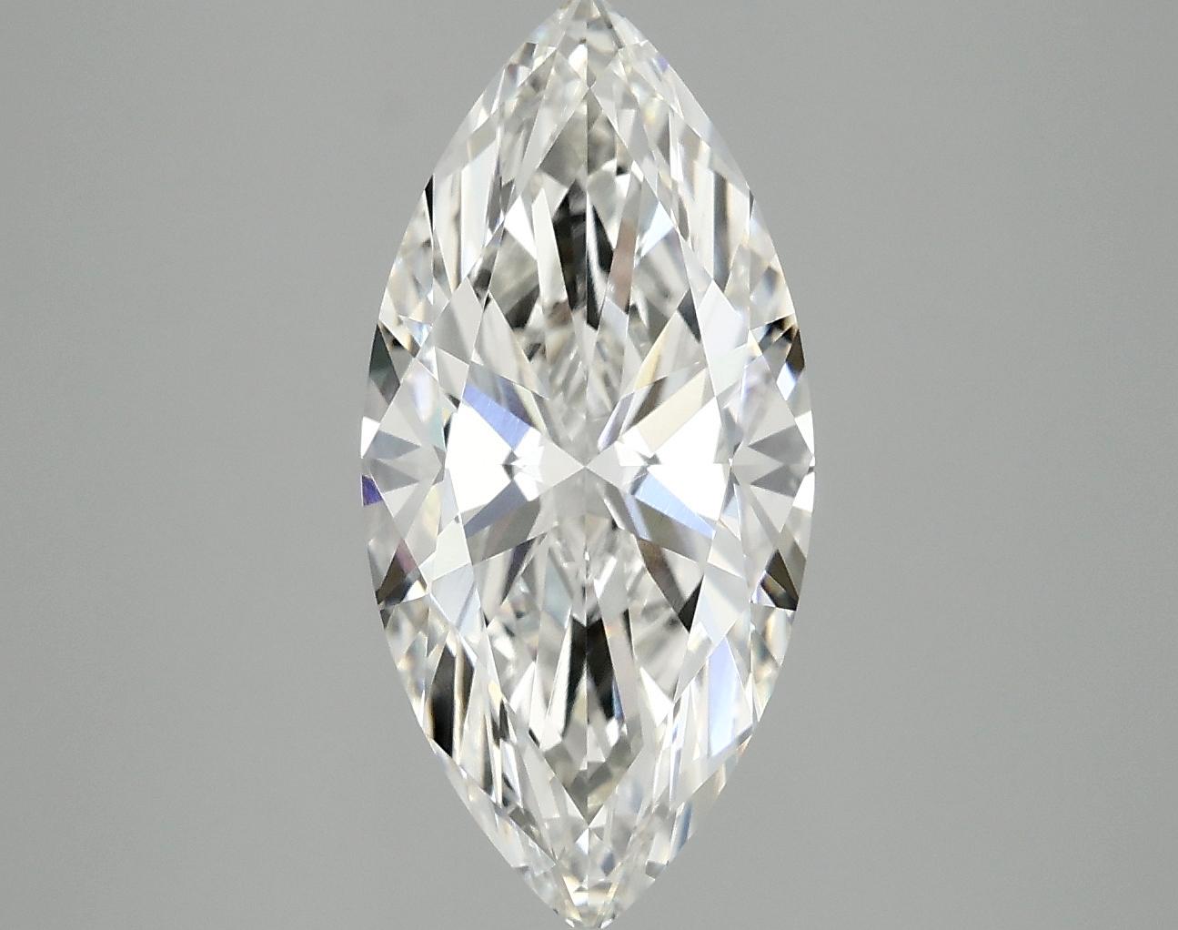 3.03 Carat Marquise Shaped Excellent Cut VVS2 IGI Certified Lab Grown Diamond