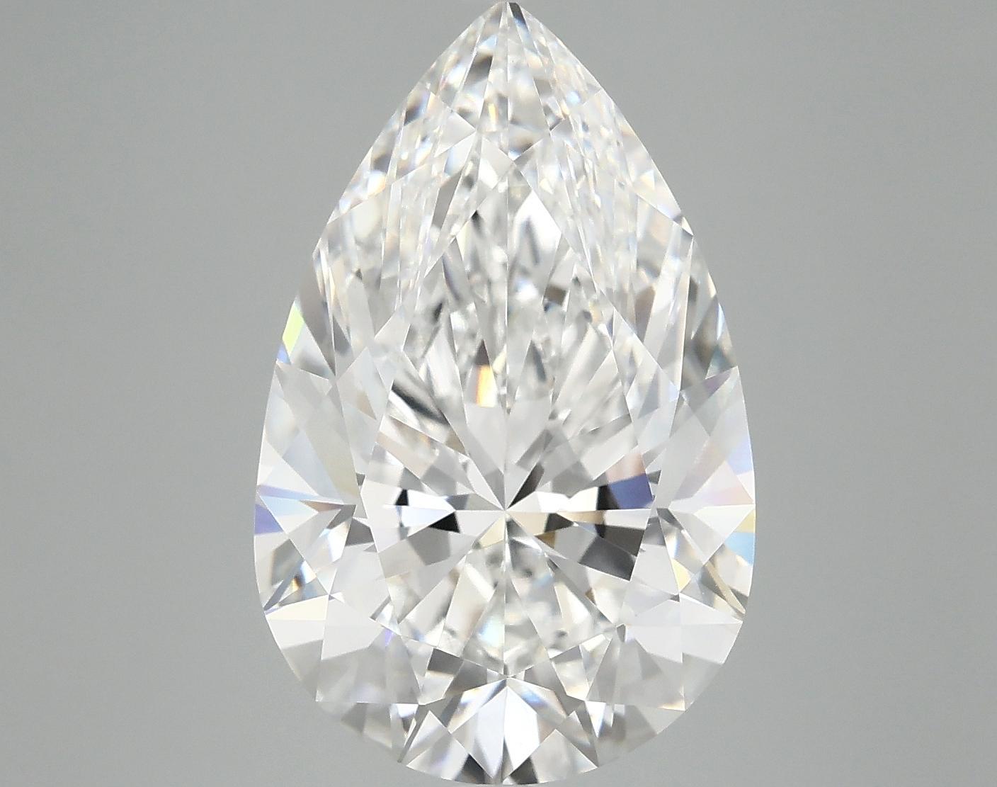 7.11 Carat Pear Shaped Ideal Cut VVS2 IGI Certified Lab Grown Diamond