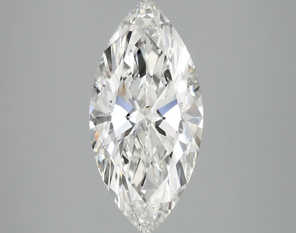 2.39 Carat Marquise Shaped Excellent Cut VVS2 IGI Certified Lab Grown Diamond