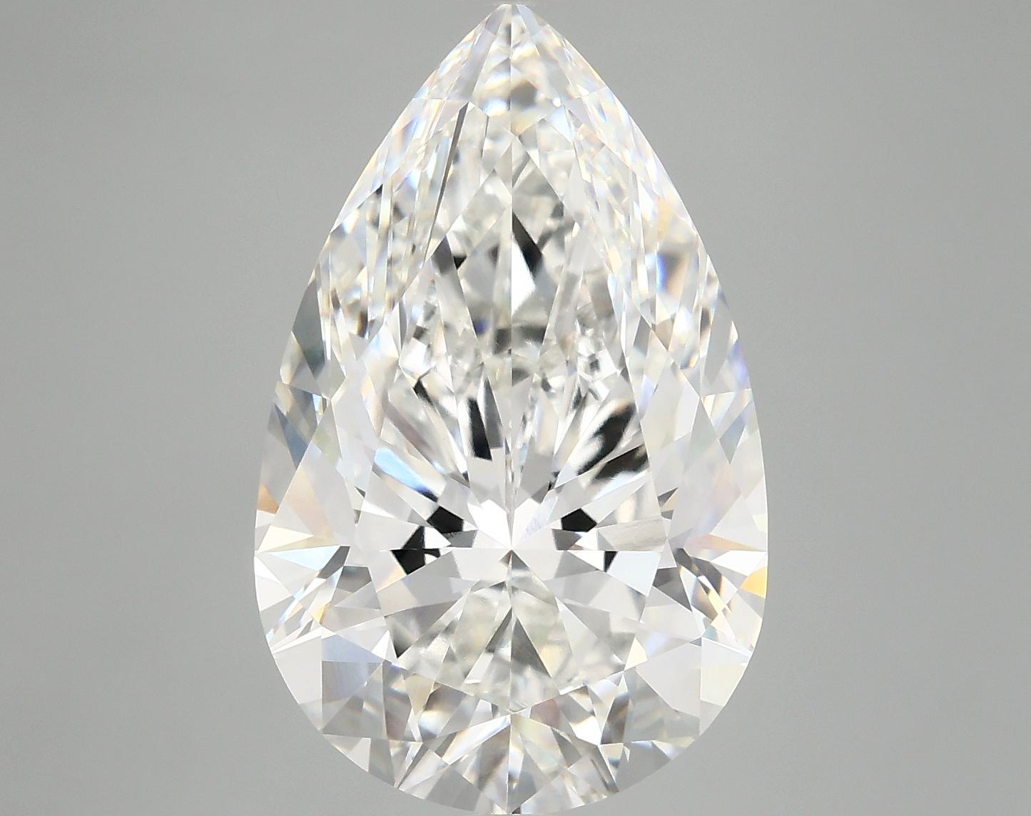 7.67 Carat Pear Shaped Ideal Cut VVS2 IGI Certified Lab Grown Diamond
