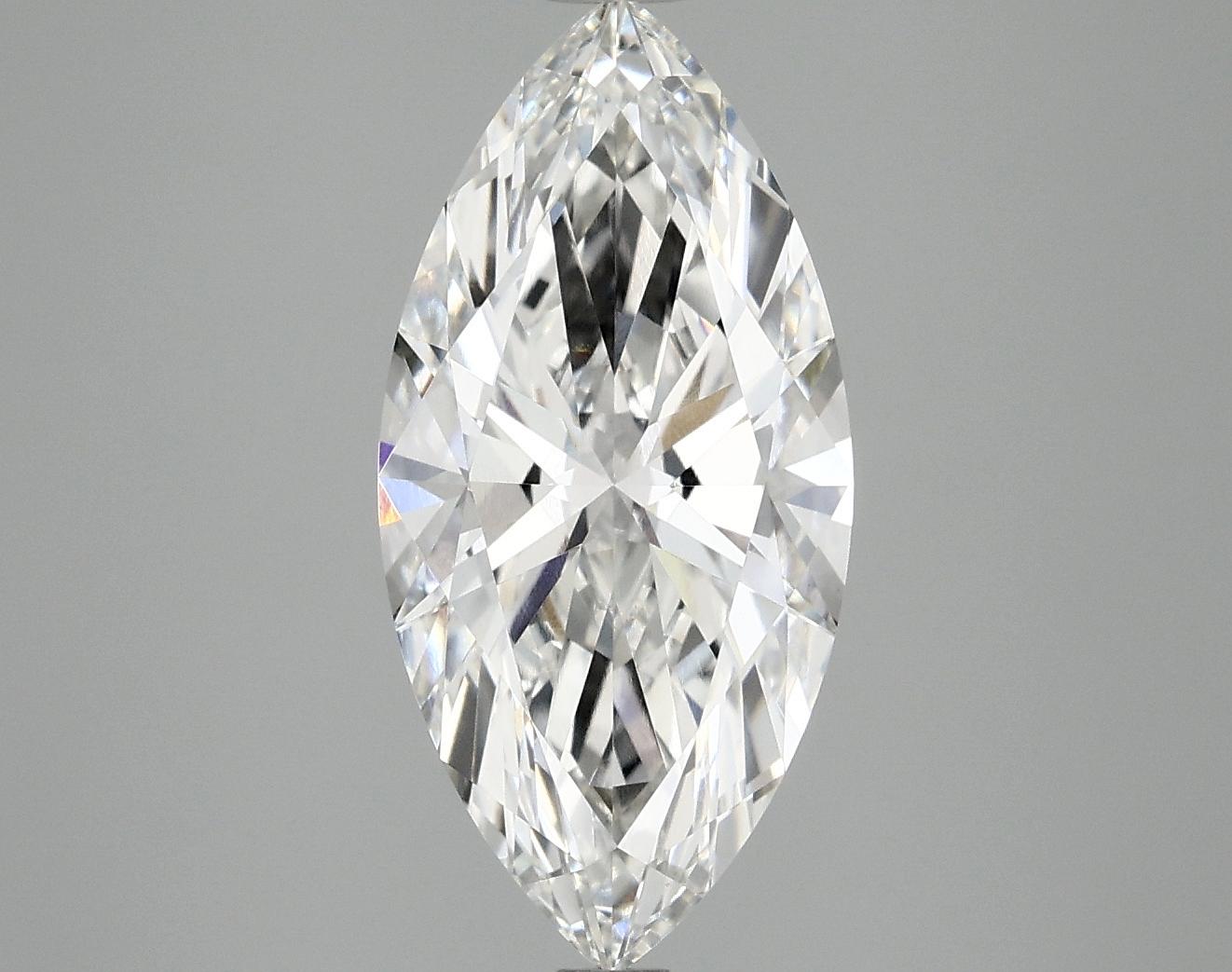 3.14 Carat Marquise Shaped Excellent Cut VVS2 IGI Certified Lab Grown Diamond