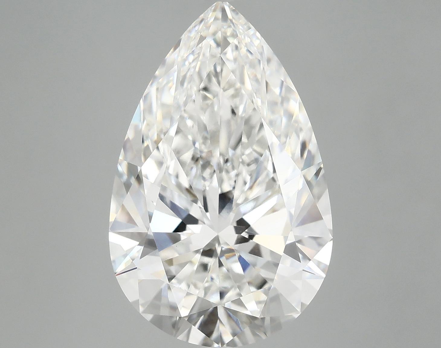 7.03 Carat Pear Shaped Ideal Cut VS1 IGI Certified Lab Grown Diamond