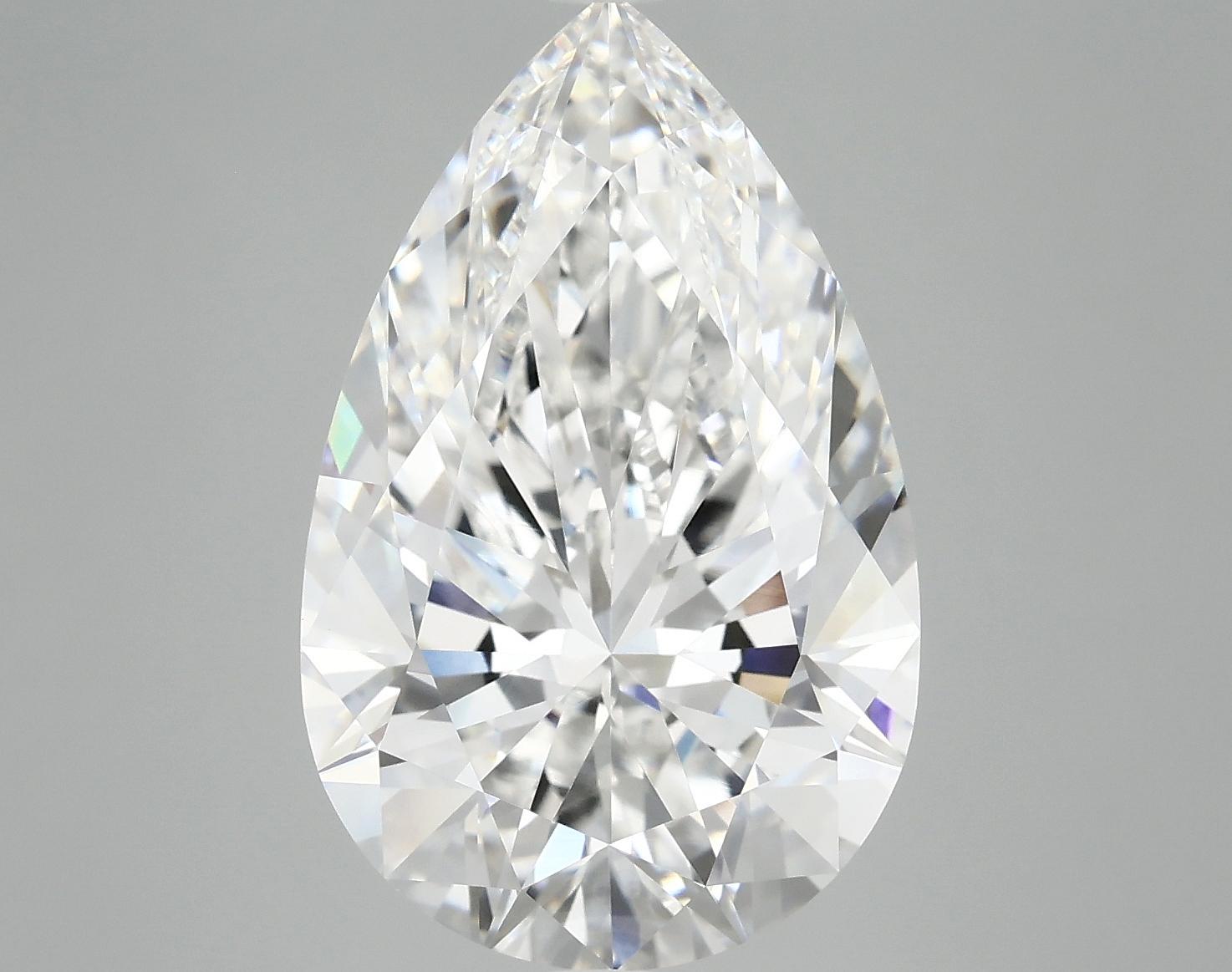 7.12 Carat Pear Shaped Ideal Cut VVS2 IGI Certified Lab Grown Diamond