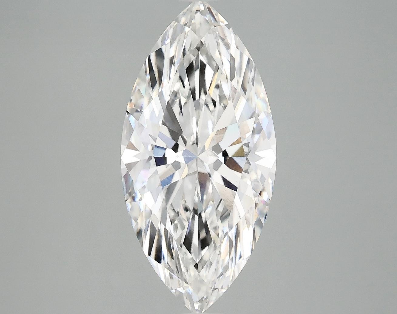 3.15 Carat Marquise Shaped Ideal Cut VVS2 IGI Certified Lab Grown Diamond