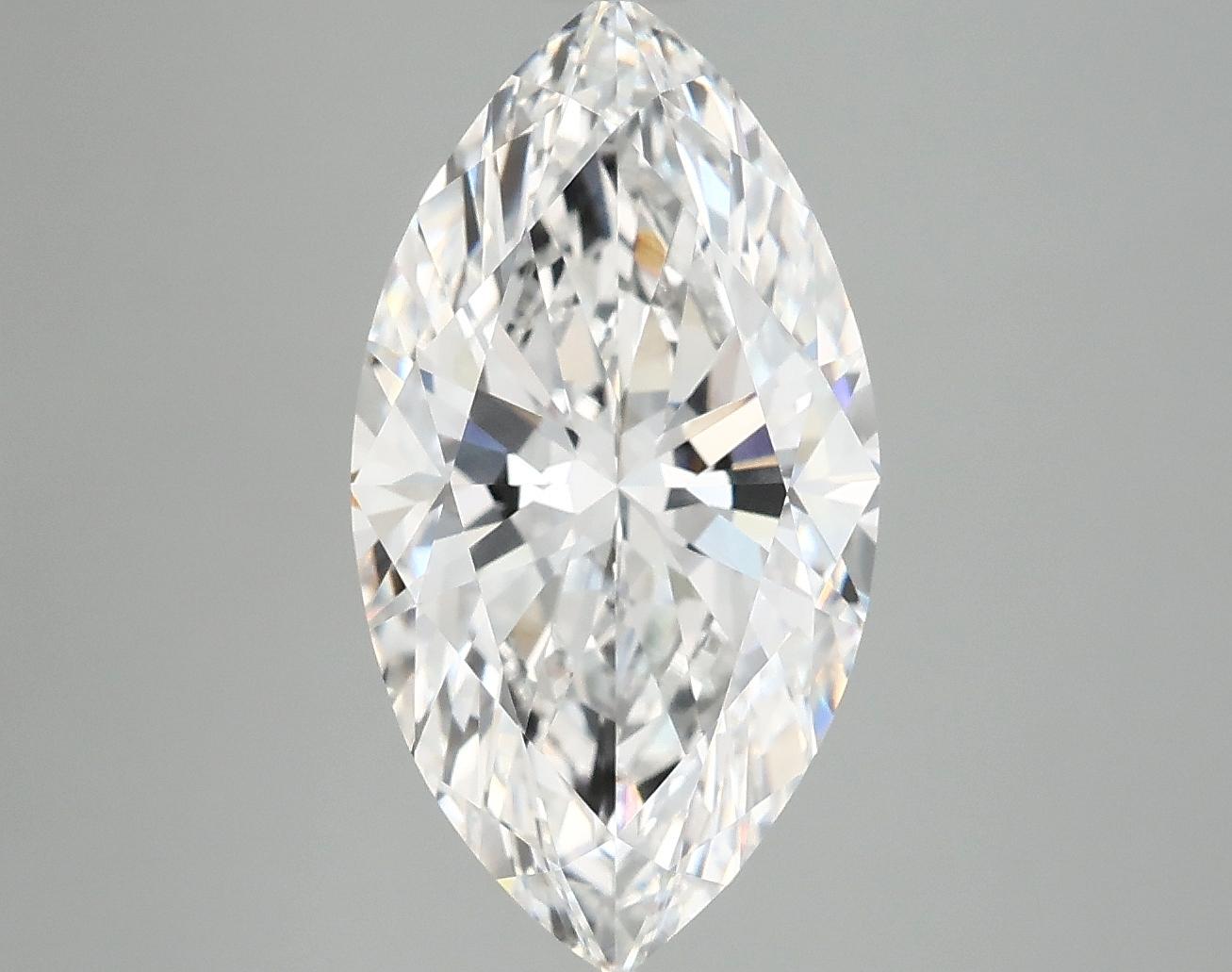 4.05 Carat Marquise Shaped Excellent Cut VVS2 IGI Certified Lab Grown Diamond