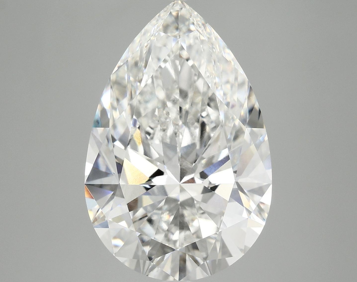 7.43 Carat Pear Shaped Excellent Cut VVS2 IGI Certified Lab Grown Diamond