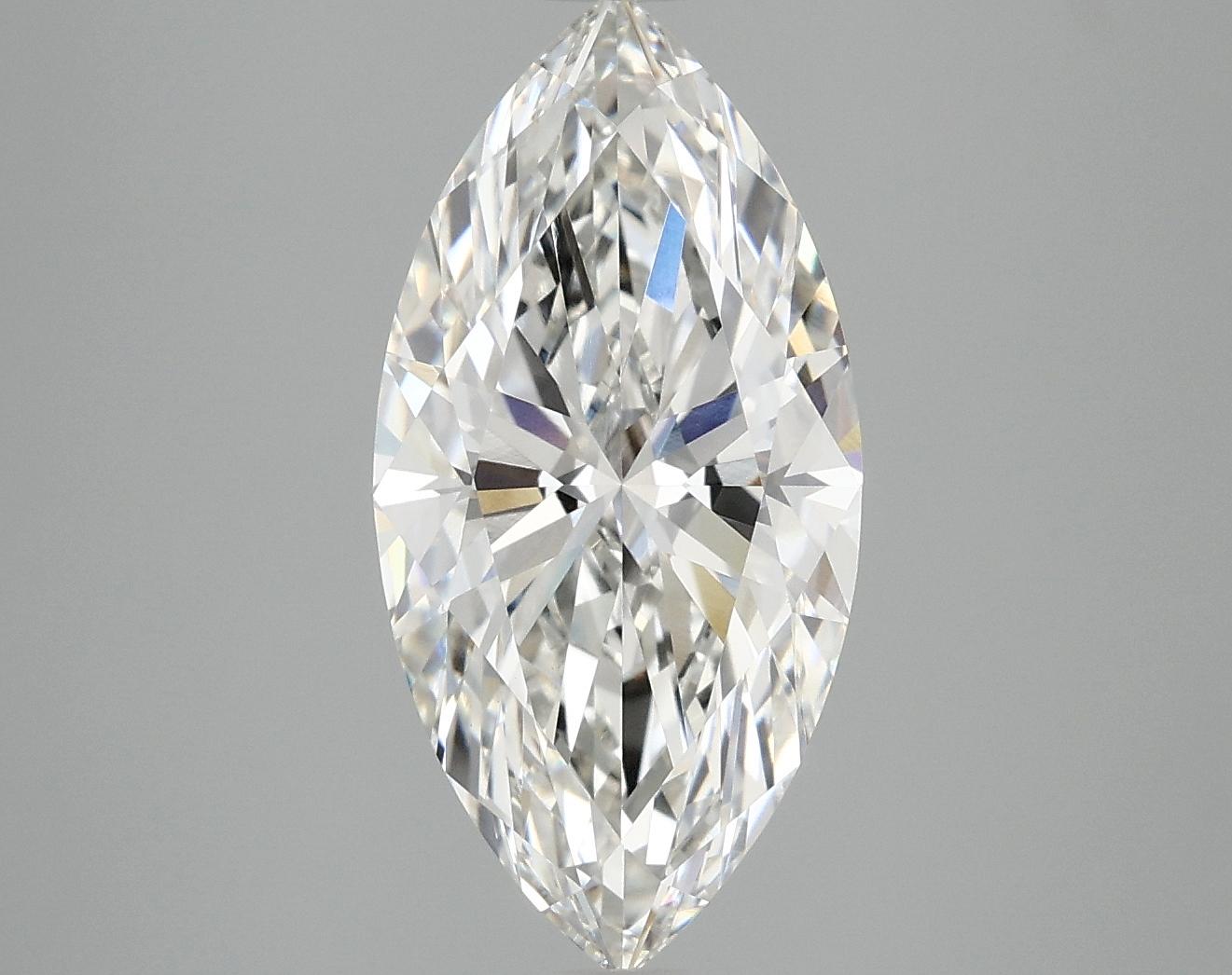 3.16 Carat Marquise Shaped Ideal Cut VVS2 IGI Certified Lab Grown Diamond