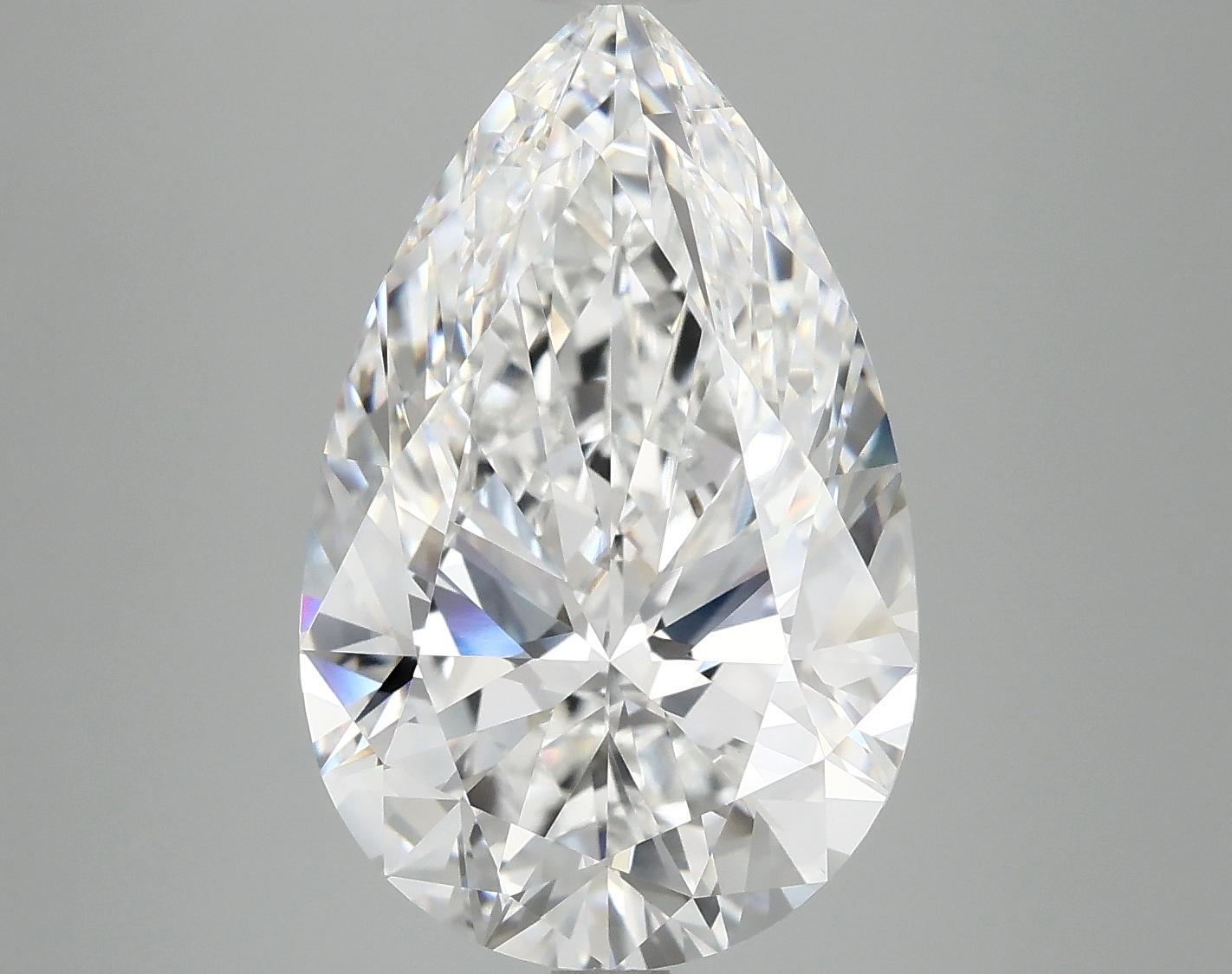 7.11 Carat Pear Shaped Ideal Cut VVS2 IGI Certified Lab Grown Diamond