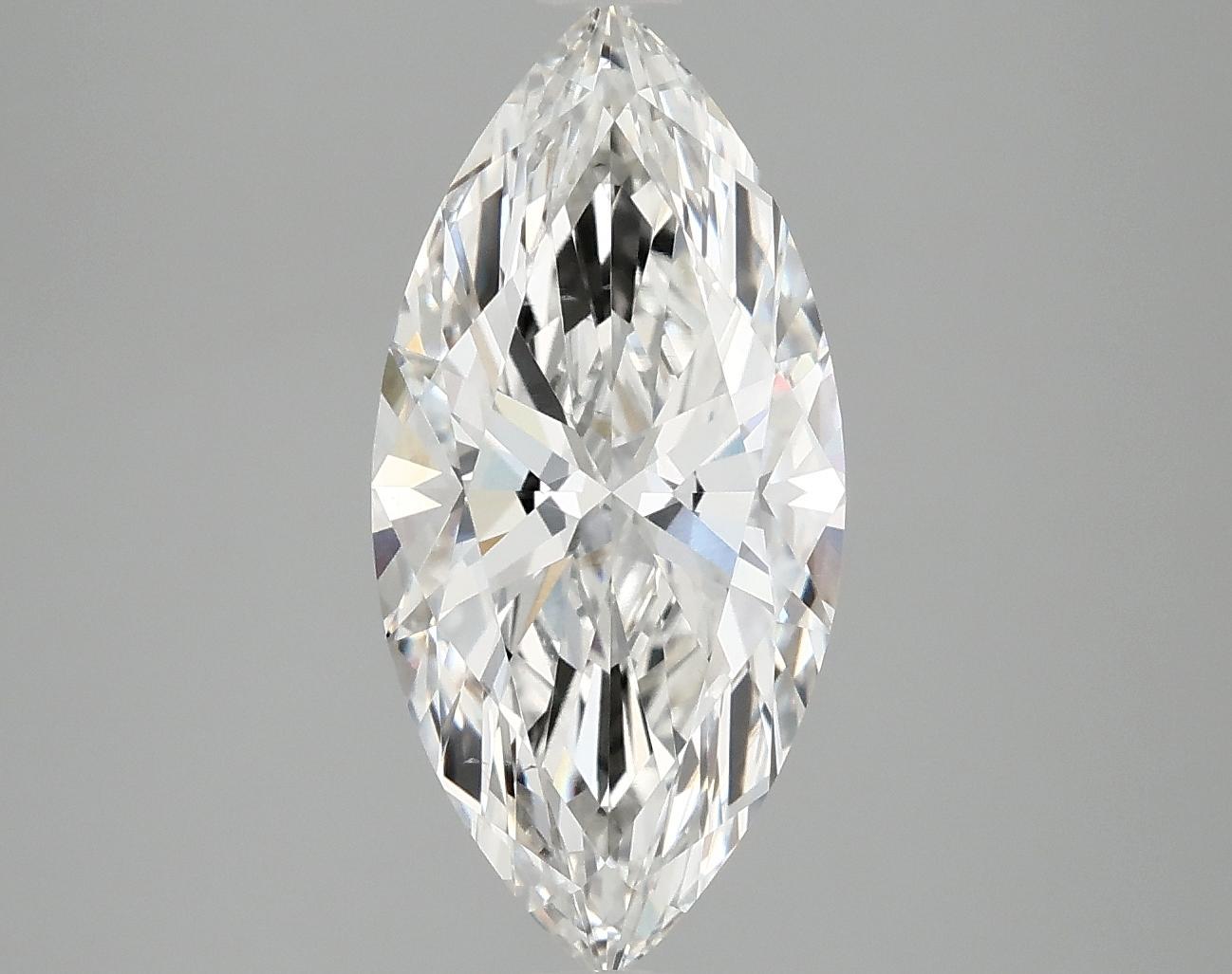 2.52 Carat Marquise Shaped Excellent Cut VVS2 IGI Certified Lab Grown Diamond