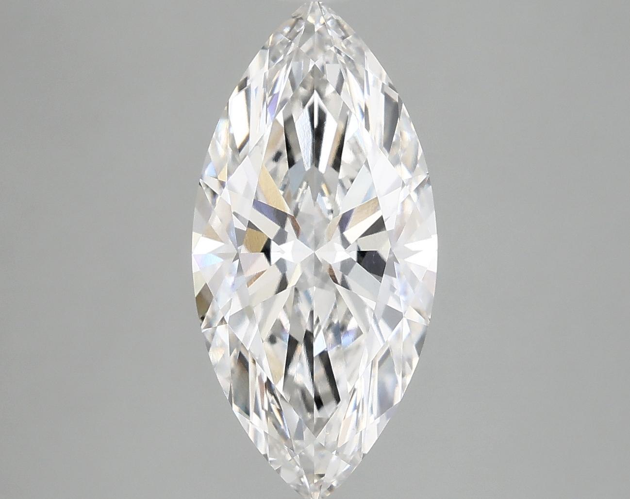 3.08 Carat Marquise Shaped Excellent Cut VVS2 IGI Certified Lab Grown Diamond