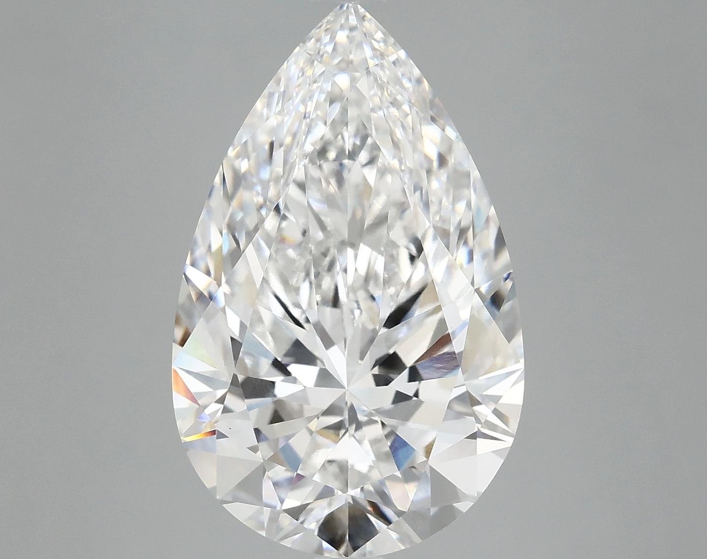 7.04 Carat Pear Shaped Ideal Cut VVS2 IGI Certified Lab Grown Diamond