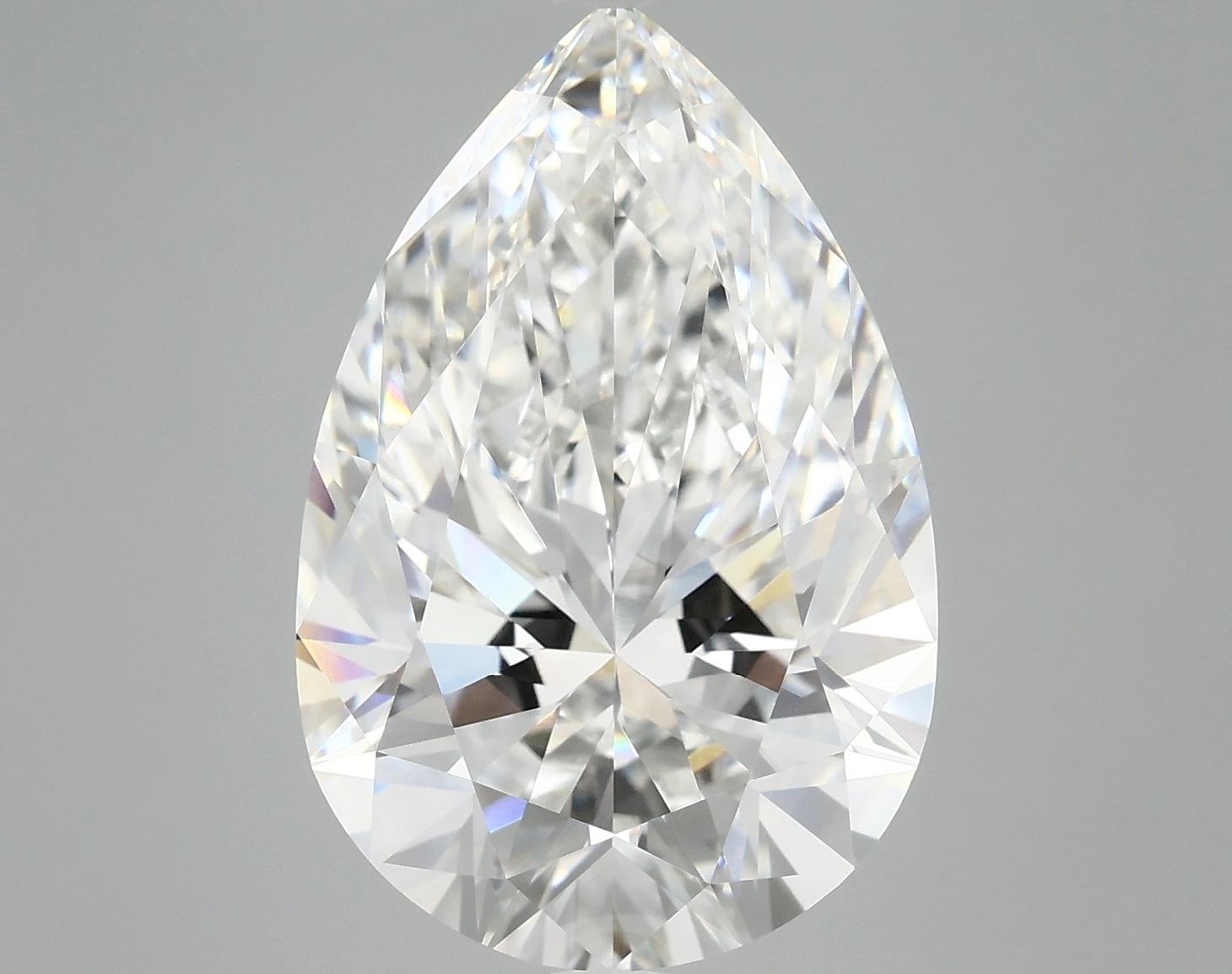 7.18 Carat Pear Shaped Excellent Cut VVS2 IGI Certified Lab Grown Diamond