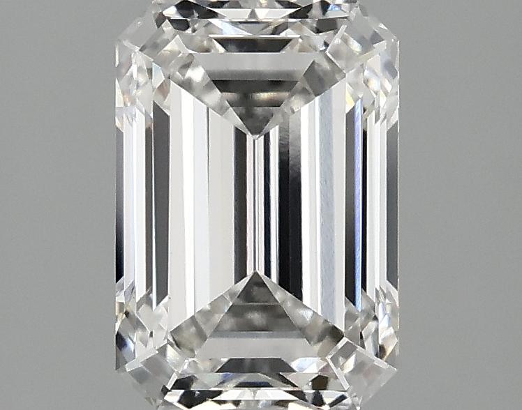 2.2 Carat Emerald Shaped Ideal Cut VVS2 IGI Certified Lab Grown Diamond