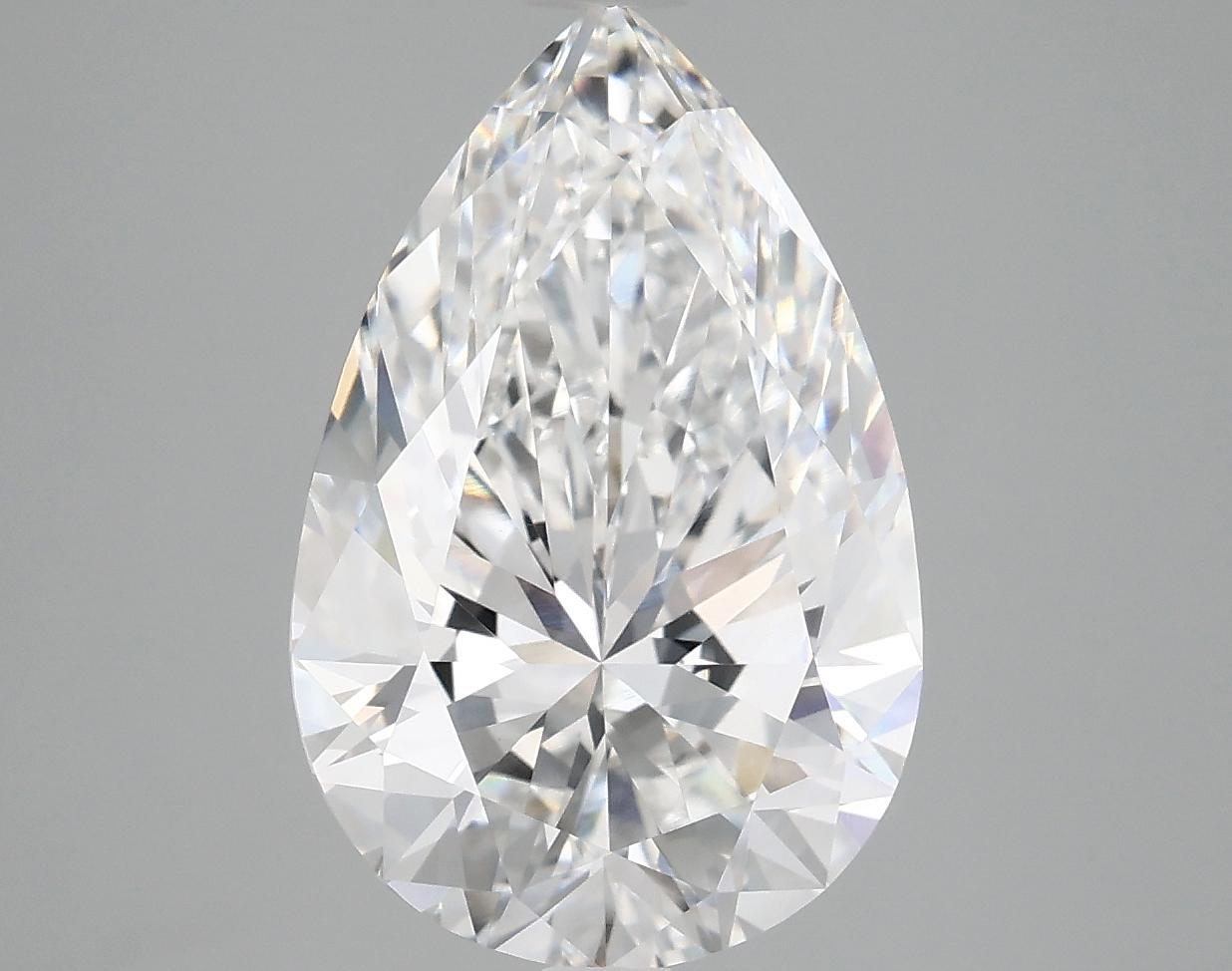 4.85 Carat Pear Shaped Excellent Cut VVS2 IGI Certified Lab Grown Diamond