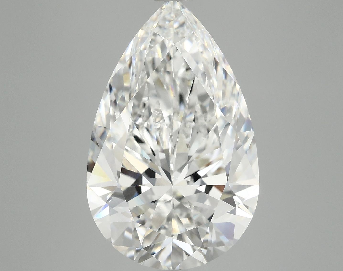 7.29 Carat Pear Shaped Ideal Cut VVS2 IGI Certified Lab Grown Diamond