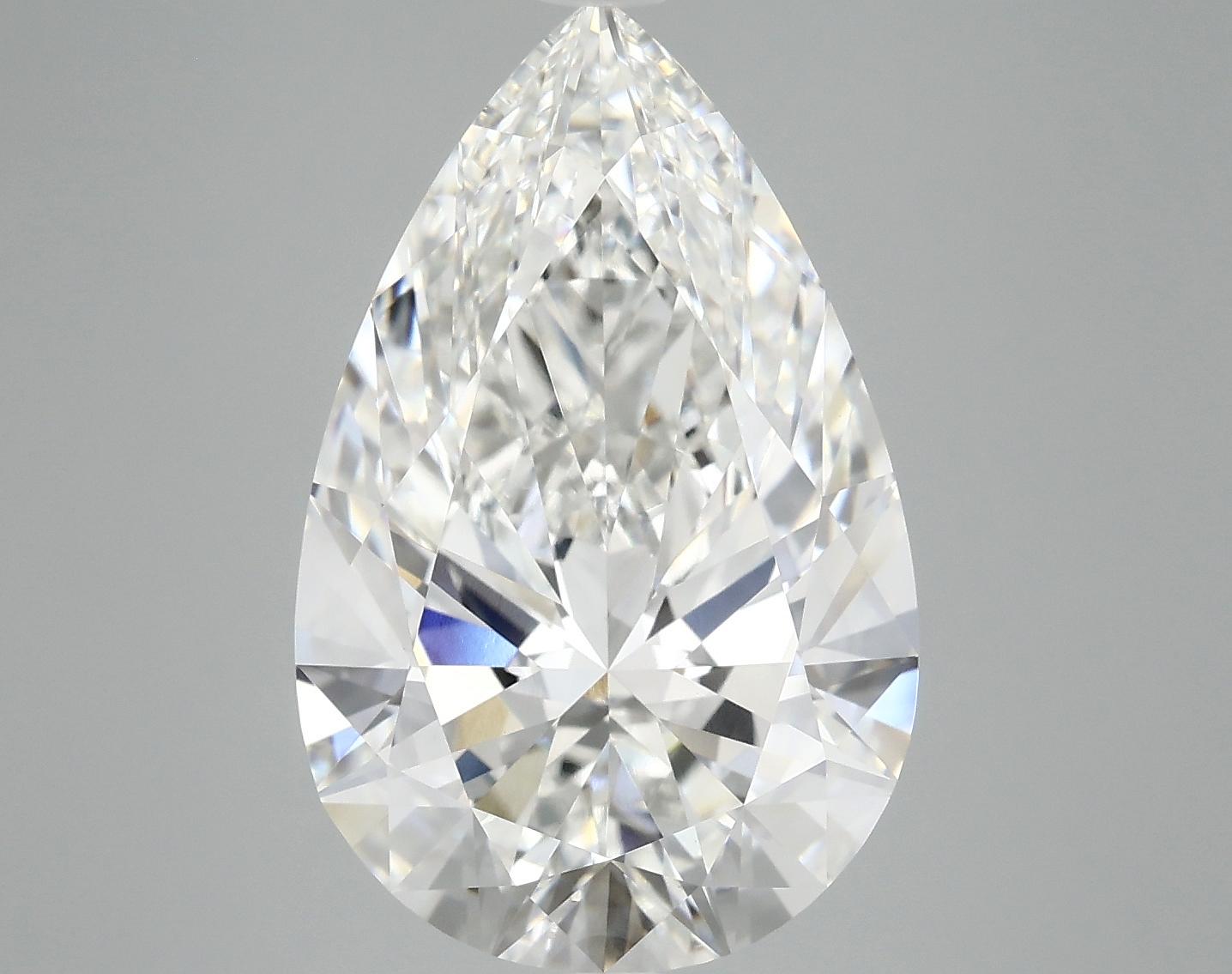 6.59 Carat Pear Shaped Ideal Cut VVS2 IGI Certified Lab Grown Diamond