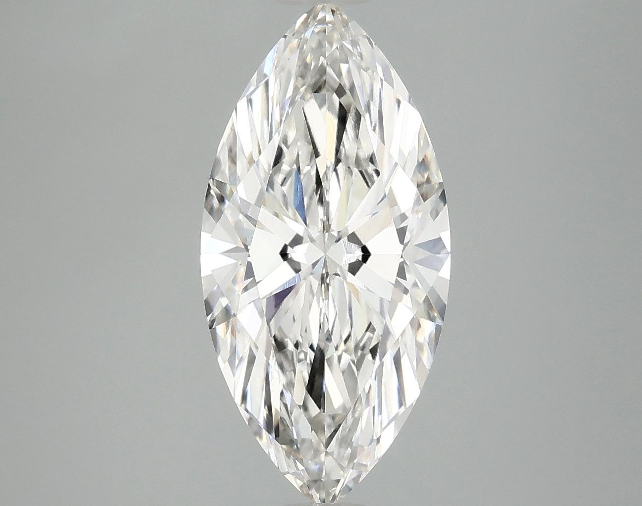2.97 Carat Marquise Shaped Excellent Cut VVS2 IGI Certified Lab Grown Diamond