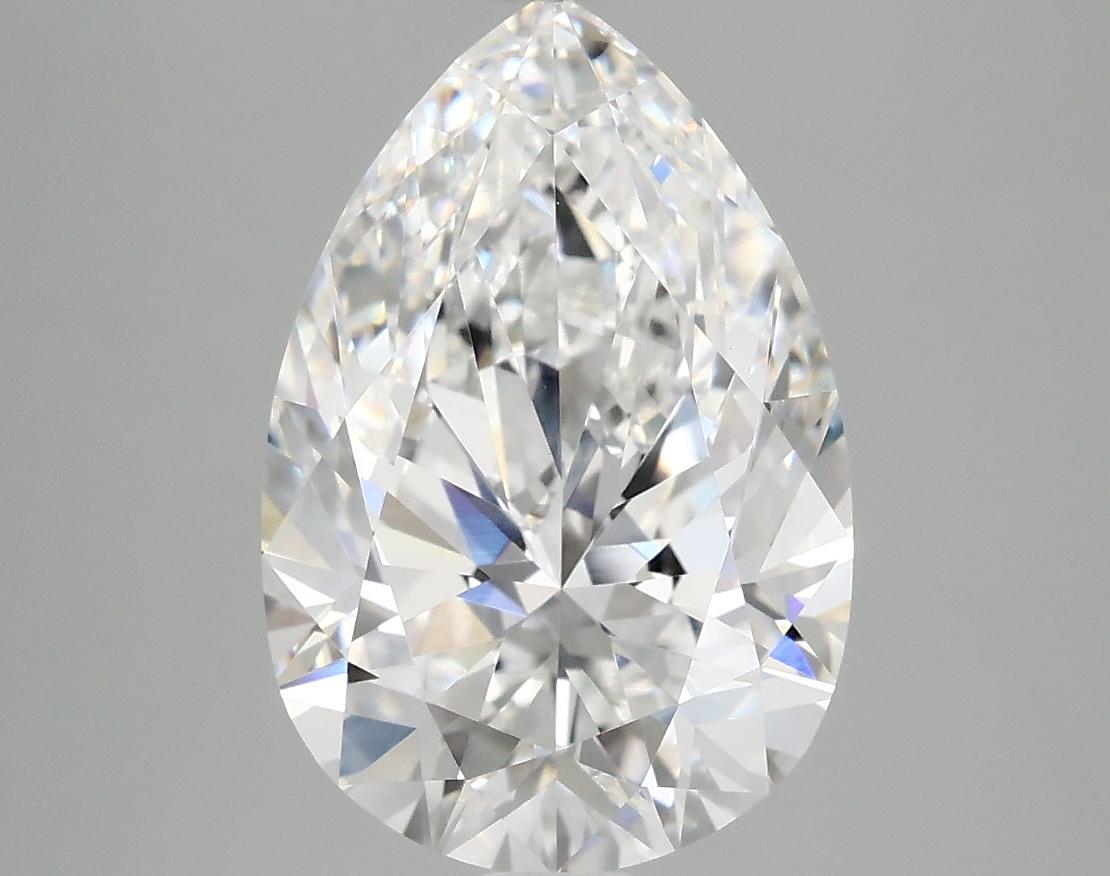 3.94 Carat Pear Shaped Excellent Cut VVS2 IGI Certified Lab Grown Diamond
