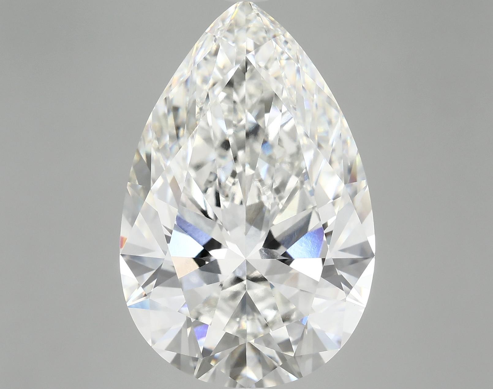 10.11 Carat Pear Shaped Excellent Cut VVS2 IGI Certified Lab Grown Diamond