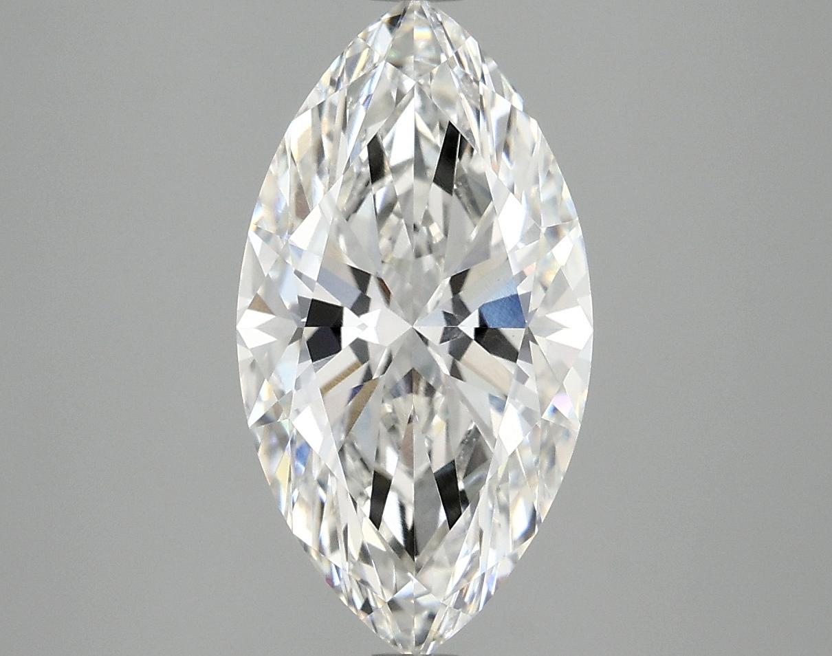 3.06 Carat Marquise Shaped Excellent Cut VVS2 IGI Certified Lab Grown Diamond