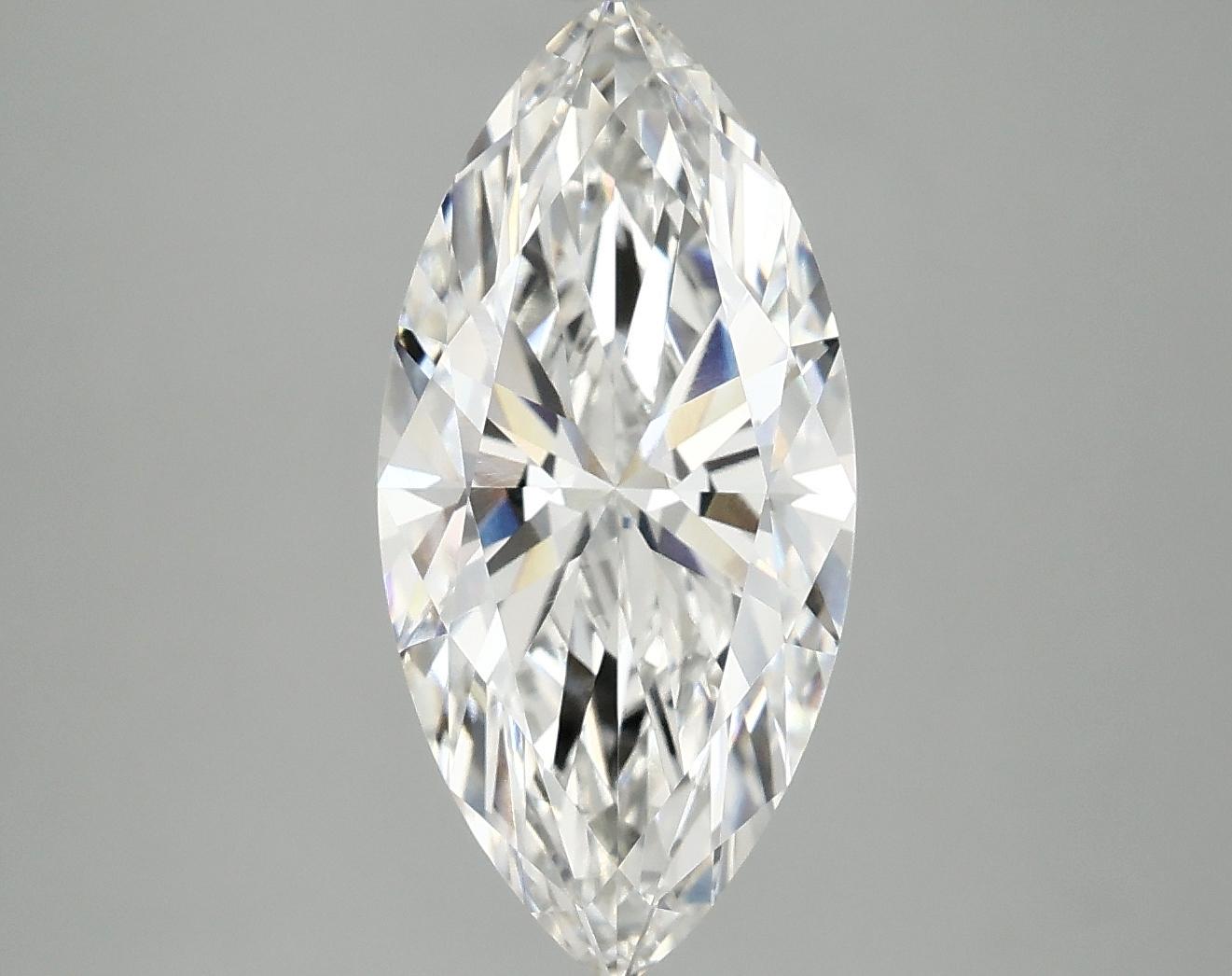 3.2 Carat Marquise Shaped Excellent Cut VVS2 IGI Certified Lab Grown Diamond