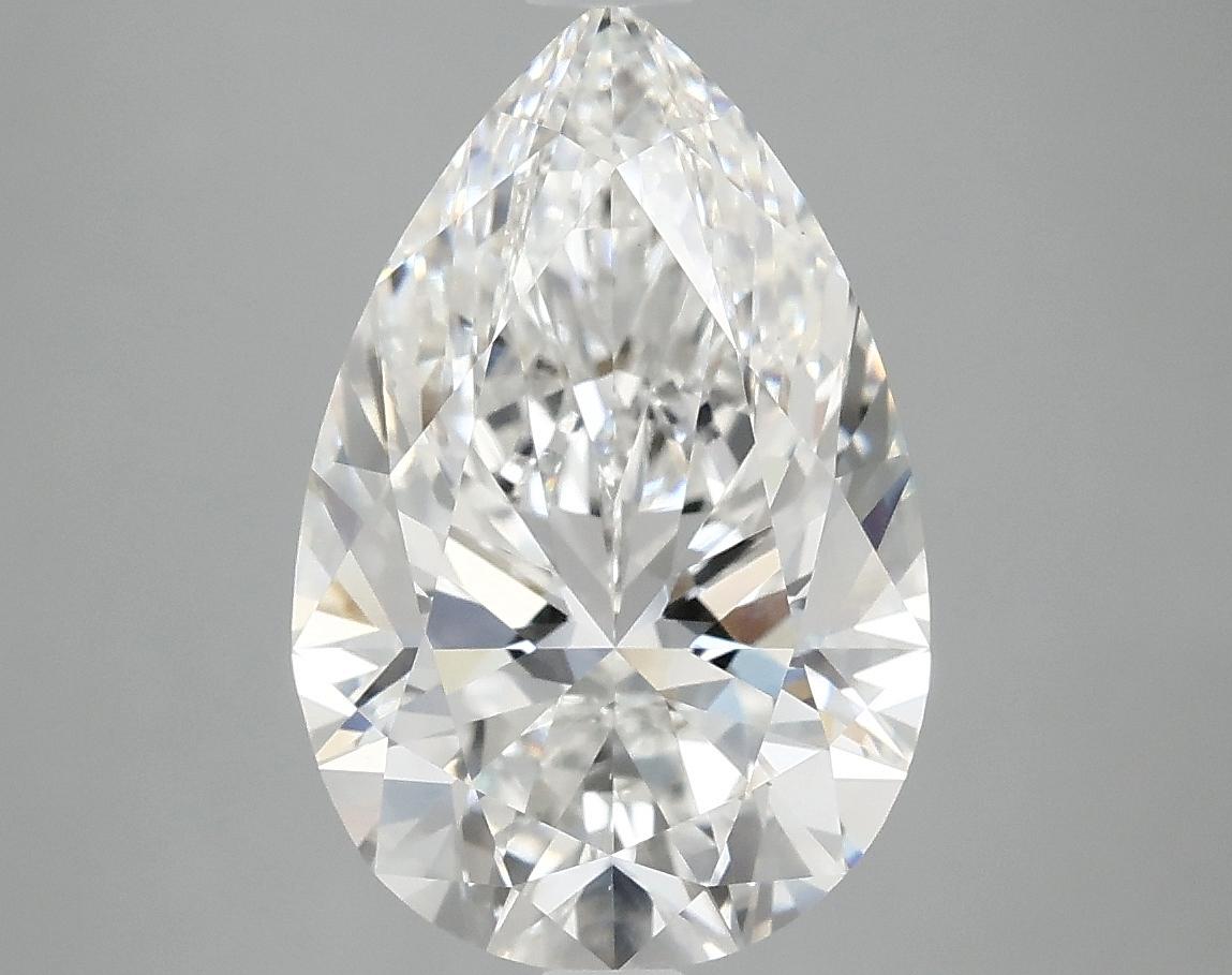 4.02 Carat Pear Shaped Excellent Cut VVS2 IGI Certified Lab Grown Diamond