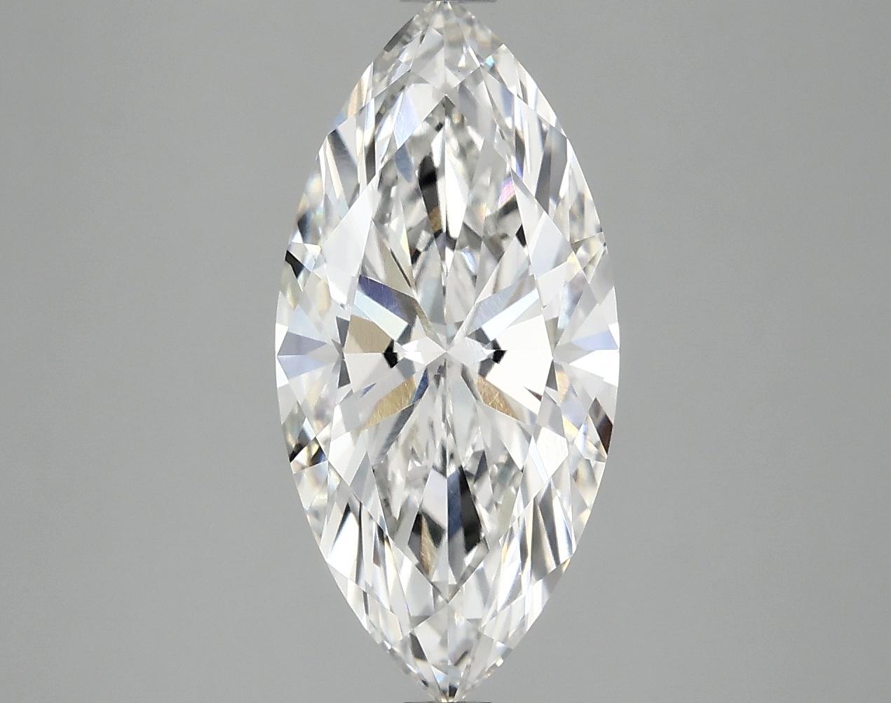 2.81 Carat Marquise Shaped Excellent Cut VVS2 IGI Certified Lab Grown Diamond