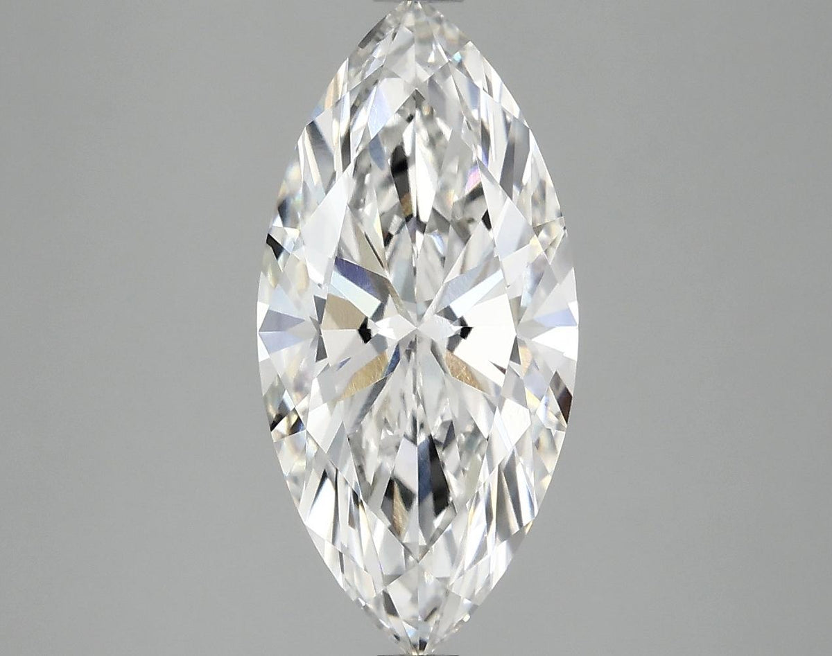 2.81 Carat Marquise Shaped Excellent Cut VVS2 IGI Certified Lab Grown Diamond